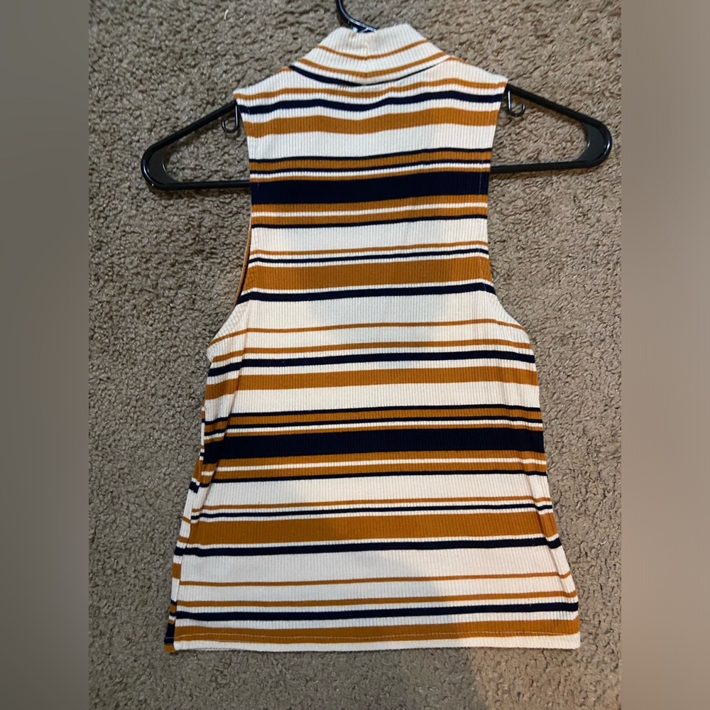 Aeropostale Mock-Neck Ribbed Tank, - Picture 3 of 5